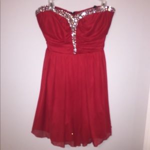 Red homecoming dress
